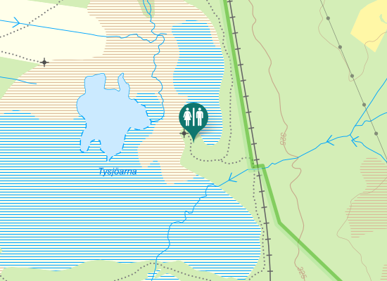 Karta över Tysjövägen
