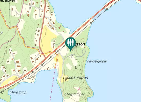 Karta over Försvarsstigen