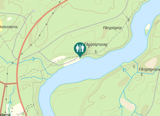 Karta över Inlandsvägen