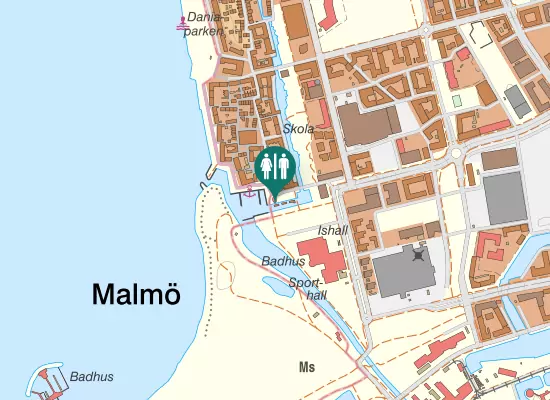 Karta over Hamnkontor Västra Hamnen