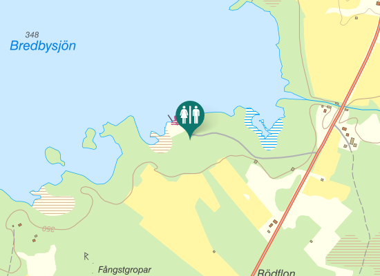 Karta över Offerdalsvägen