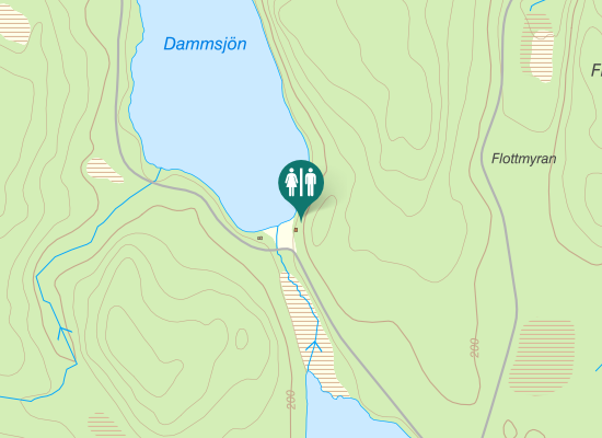 Karta över Dammsjön