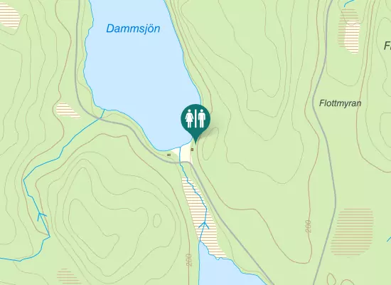 Karta over Dammsjön