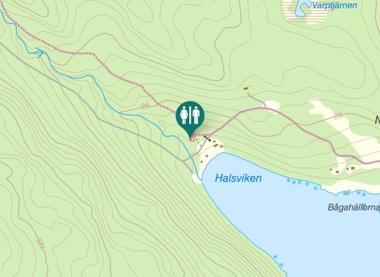 Karta över Halsviken Outhouse