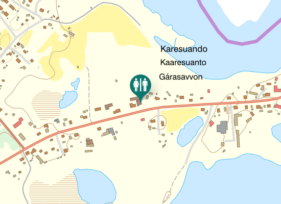 Karta över Handlar'n Karesuando