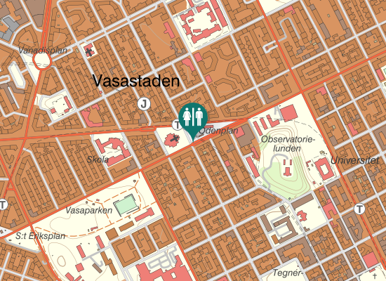 Karta över Odenplan Public Toilet