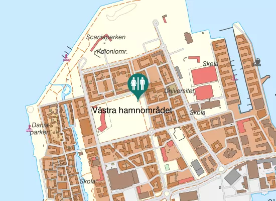 Karta over Flaggskeppsgatan