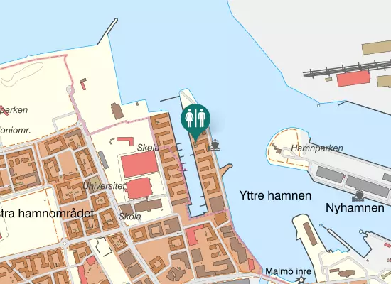 Karta over Harbour toilet