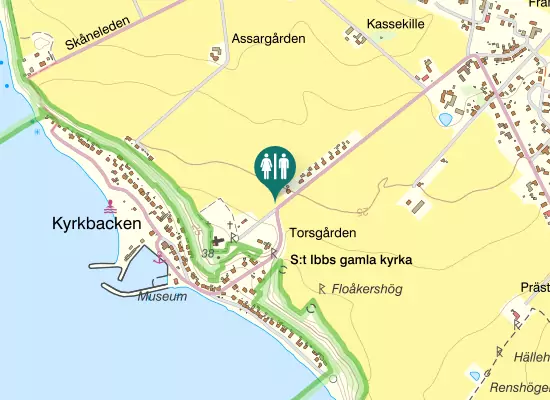 Karta over S:t Ibbs kyrka, Ven