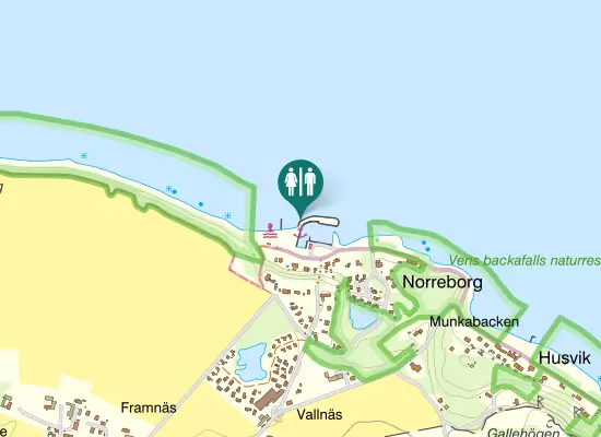Karta over Norreborg, Ven