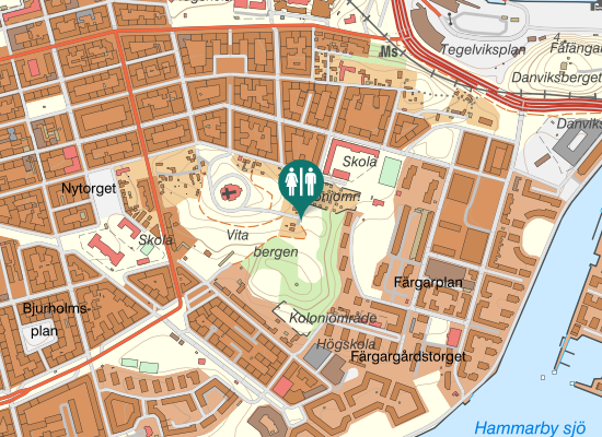 Karta över Stora Mejtens Gränd