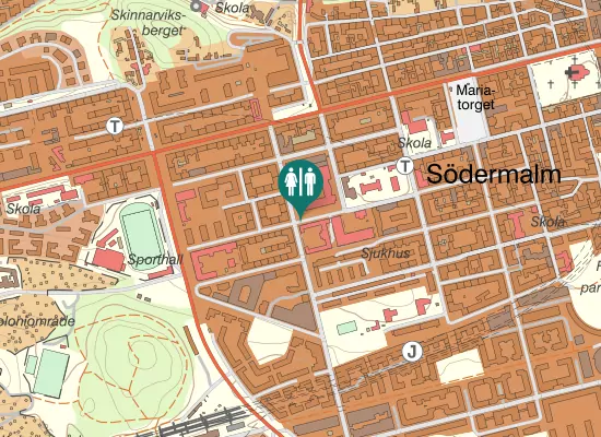 Karta over Wollmar Yxkullsgatan