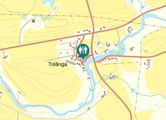 Karta over Tolånga byaväg