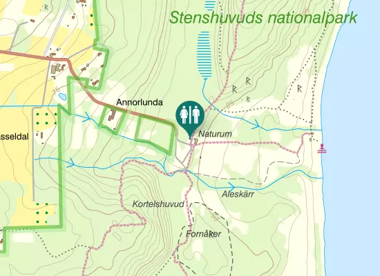 Karta over Stenshuvudsvägen