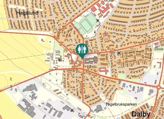 Karta over Allégatan