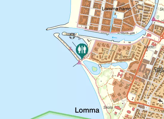 Karta over Sandhamnsgatan