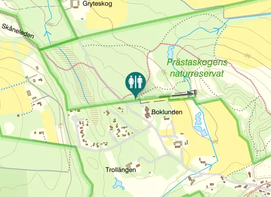 Karta over Trollskogsvägen