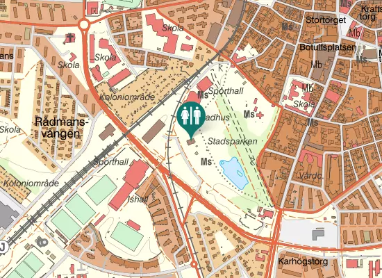 Karta over Stadsparksgången