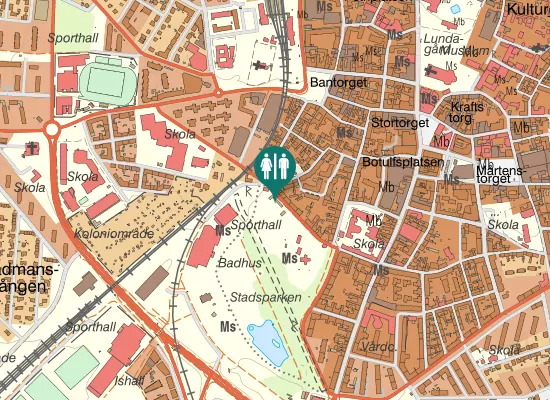 Karta over Svanegatan