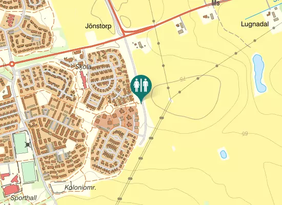 Karta over Utmarksvägen