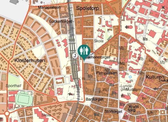 Karta over Clemenstorget