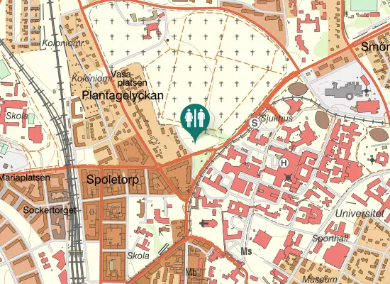 Karta over Östra linjen