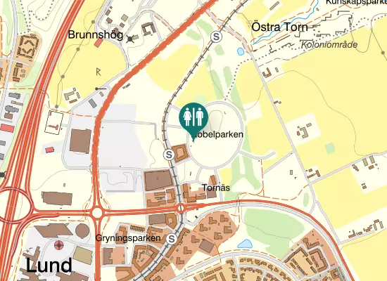 Karta over Nobelparken
