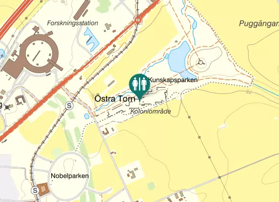Karta over Utmarksvägen