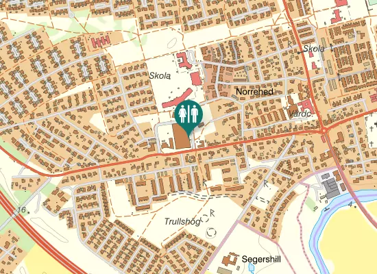 Karta over Odalvägen 1;60