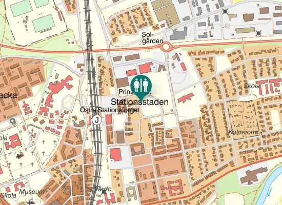 Karta over Kulturgatan