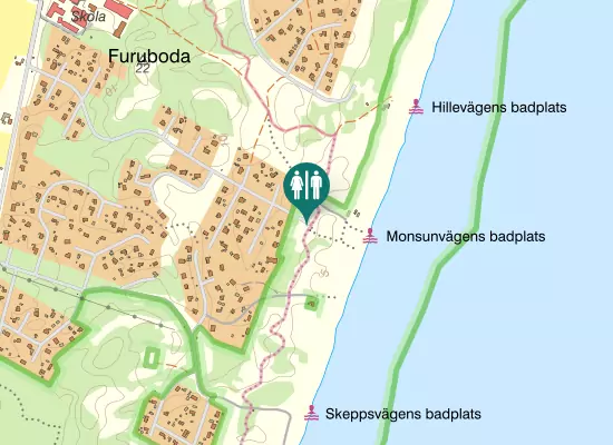 Karta over Monsunvägen
