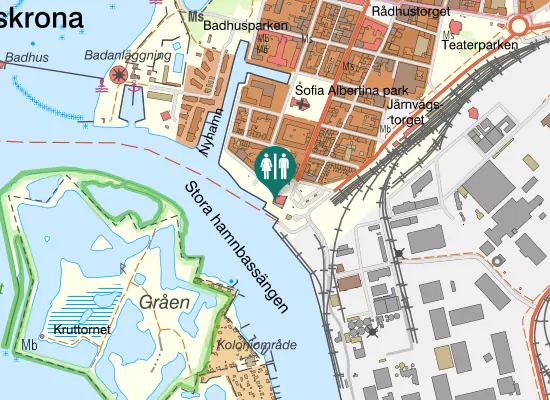 Karta over Lilla Strandgatan