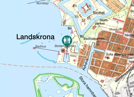 Karta over Badhusgatan