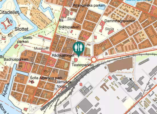 Karta over Östergatan