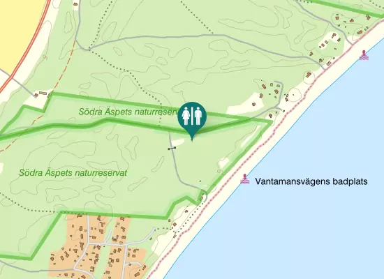 Karta over Vantamansvägen