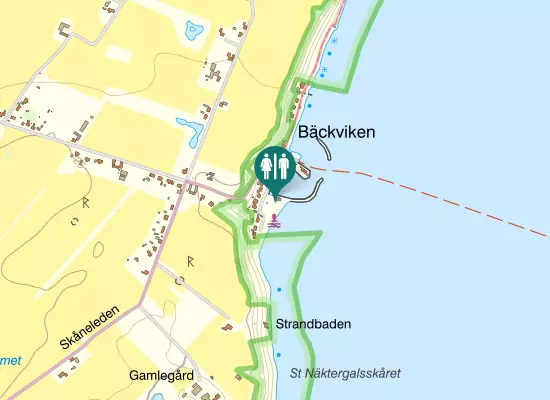 Karta över Bäckviken
