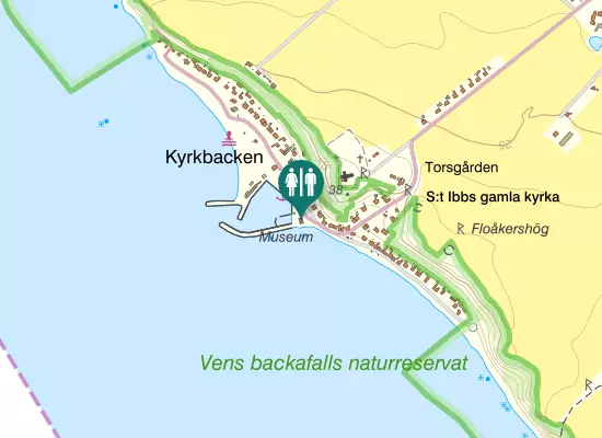 Karta over Kyrkbacken