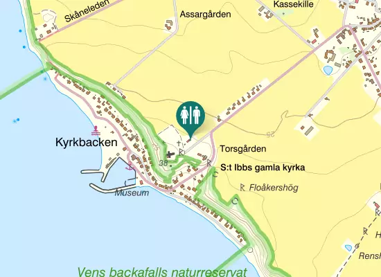 Karta over Kyrkvägen