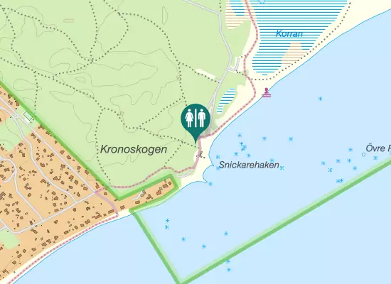 Karta över Snickarehaksvägen