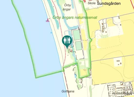 Karta over Örbyvägen