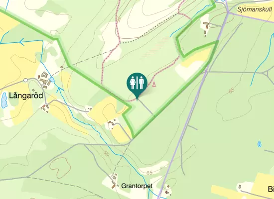 Karta over Långarödsvägen