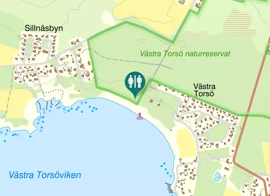 Karta over Sillnäsvägen