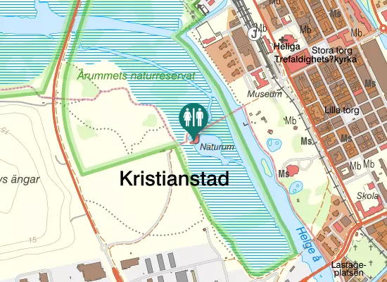 Karta over Härlövsängastigen