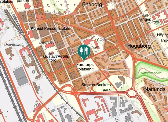Karta over Furutorpsgatan