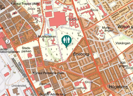 Karta over Wieselgrensgatan