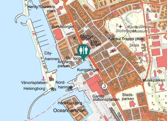 Karta over Hamntorget 14