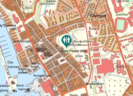 Karta over Terrasstrapporna