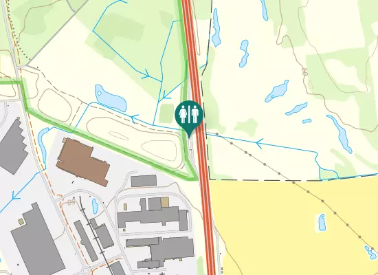 Karta över Trafikkontrollplats Långeberga Södergående