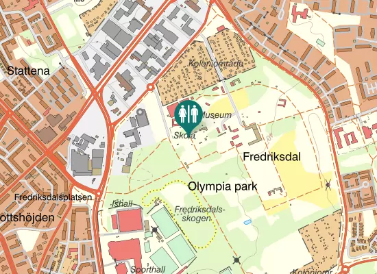 Karta over Gisela Trapps väg