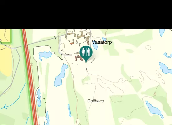 Karta over Hjortshögsvägen